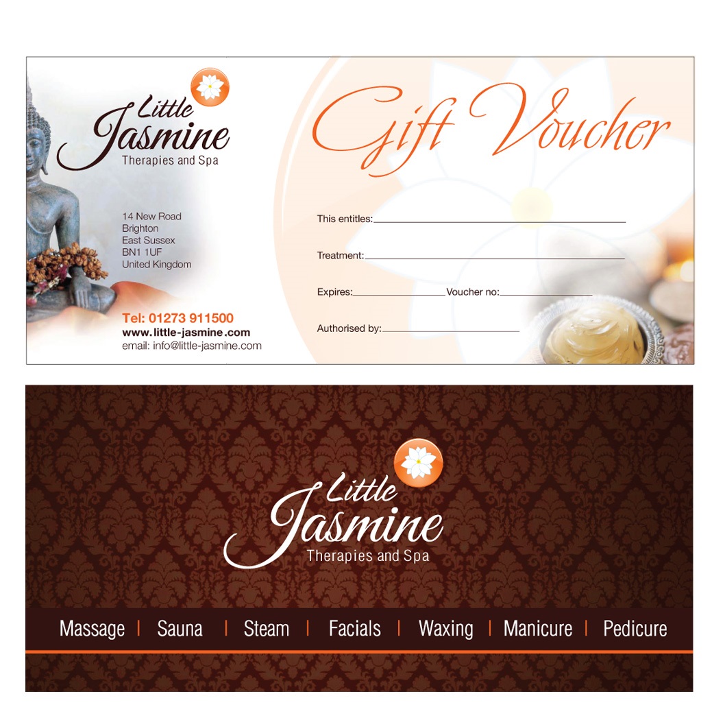 Mani pedi gift certificate template