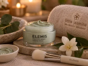 ELEMIS face mask prepared as a treatment add-on at Little Jasmine in Brighton